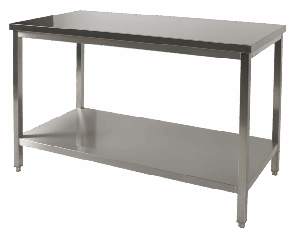 Table inox + TI : 2000x700xH900mm