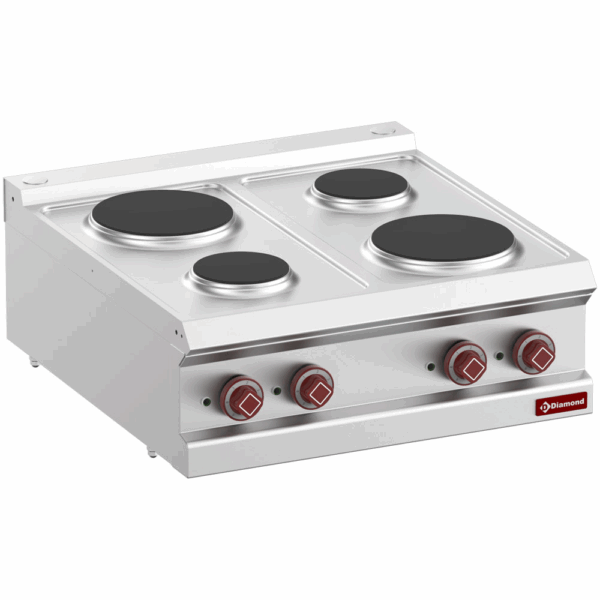 Cuisinière électrique 4 plaques rondes -Top-
