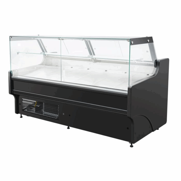 Comptoir réfrigéré vitre droite + réserve: 1580x940mm