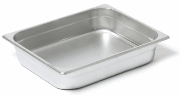 Bac gastro GN1/2 Inox - 40mm - 2.5 Lt