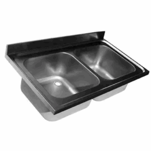 Plonge top 2 cuves 400x500xH275mm