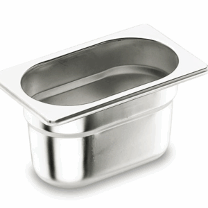 Bac gastro GN1/3 Inox - 100mm- 3.8 Lt