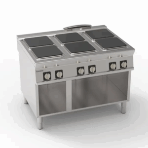 Cuisinière électrique 6 plaques carrées 30x30cm