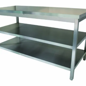 Table inox + 2 TI : 1200x700xH900mm