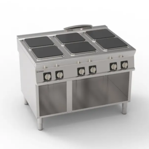 Cuisinière électrique 6 plaques carrées 30x30cm
